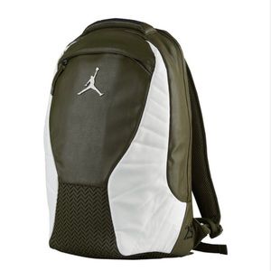 COPY - Nike Air Jordan Retro 12 School Casual Backpack Laptop White Olive 9A177…